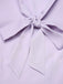 [Vorverkauf] 2PCS Lila 1940er V-Ausschnitt Floral Bluse & Hohe Taille Wrap Röcke